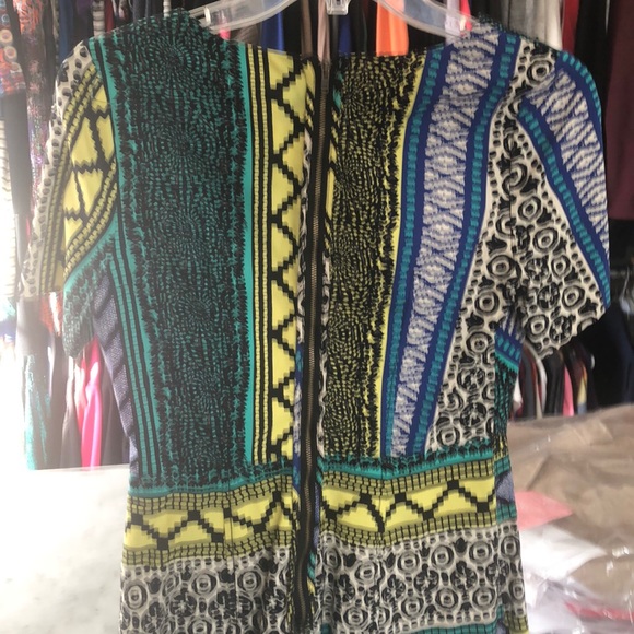 Plenty Tracy Reese Mixed Print Fit Flare Dress 390 - Picture 5 of 5